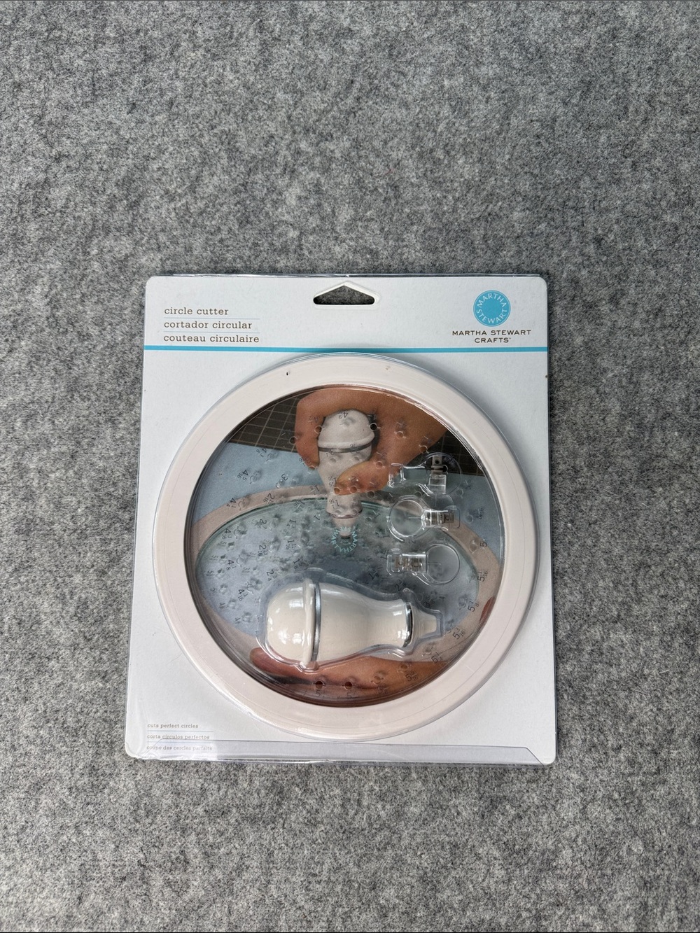 Martha Stewart White Circle Cutter with Clear Accessories